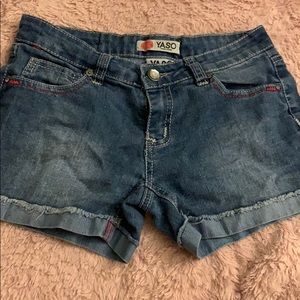 Blue denim shorts from yaso